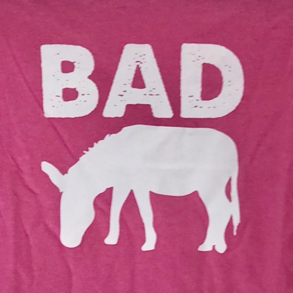 NWOT Bad A$$ - New Ladies Pink Cotton T-Shirt